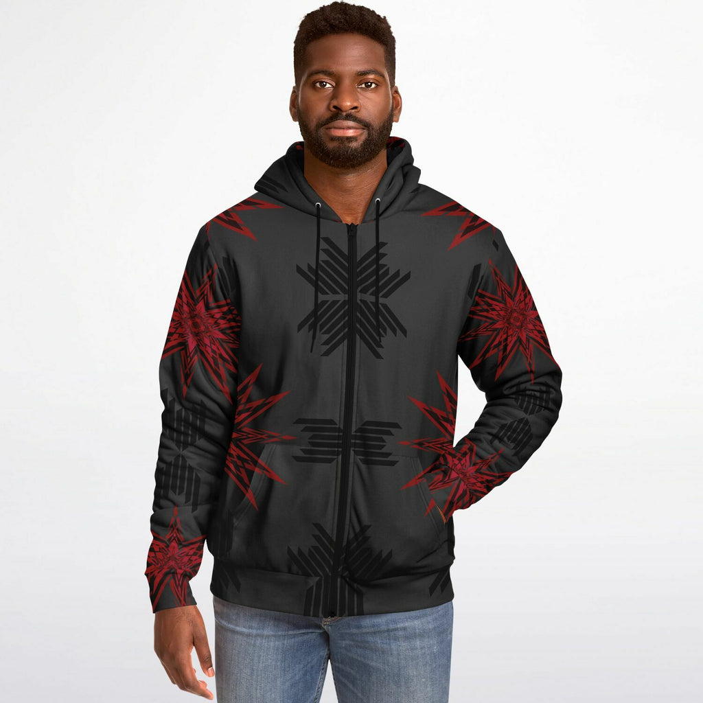 $NiieihiiNookei Microfleece Ziphoodie - AOP