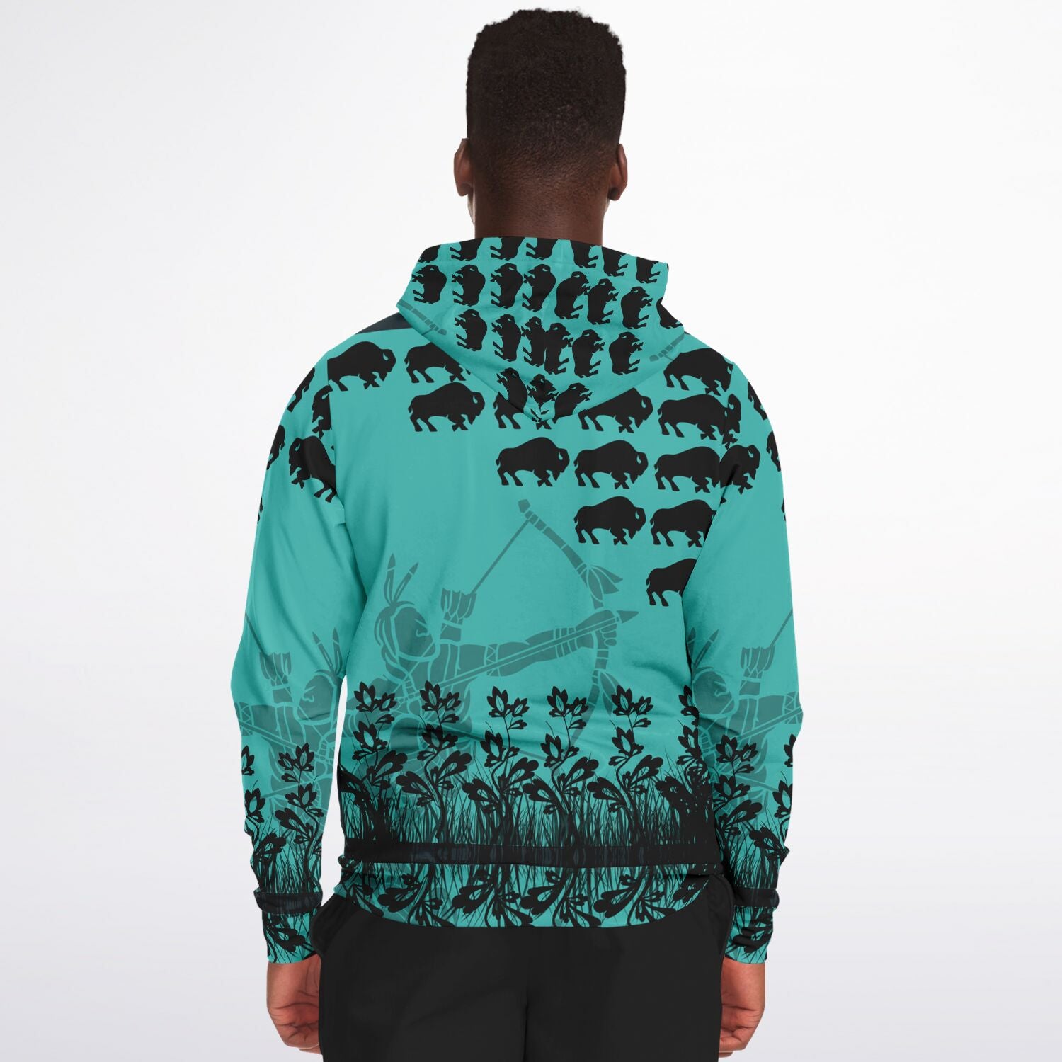 $NiieihiiNookei Fashion Zip-Up Hoodie - AOP