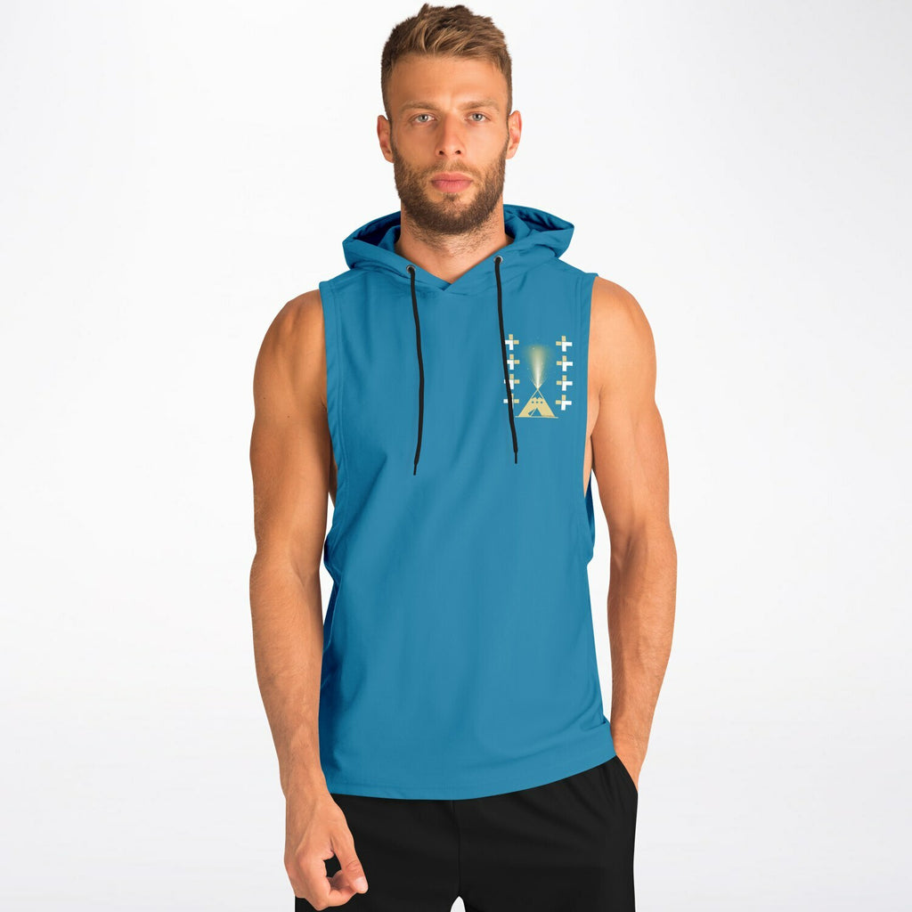 $NiieihiiNookei Athletic Drop Sleeveless Hoodie - AOP