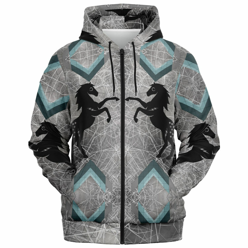 $NiieihiiNookei Fashion Zip-Up Hoodie - AOP