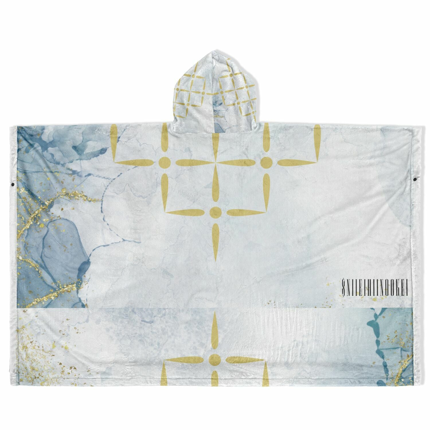 $NiieihiiNookei Flannel Blanket Poncho - AOP