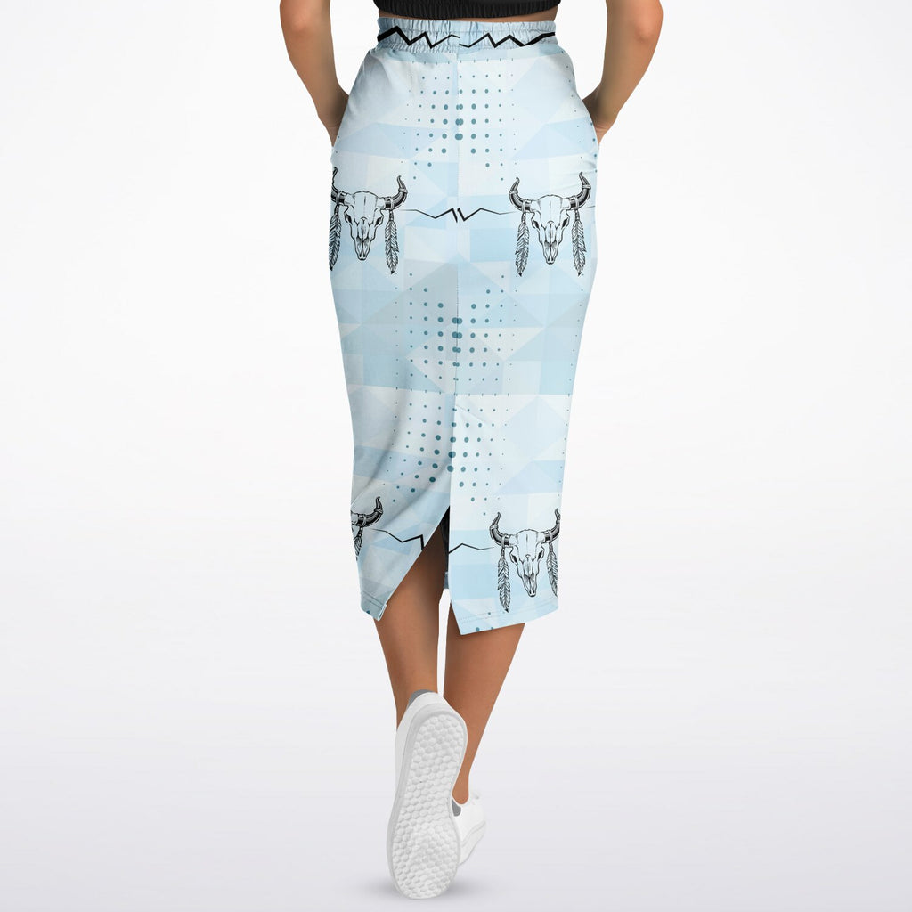 $NiieihiiNookei Athletic Long Pocket Skirt - AOP