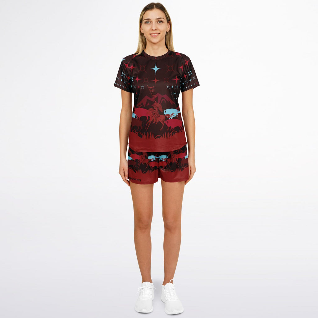 $NiieihiiNookei Women's Athletic Set - AOP