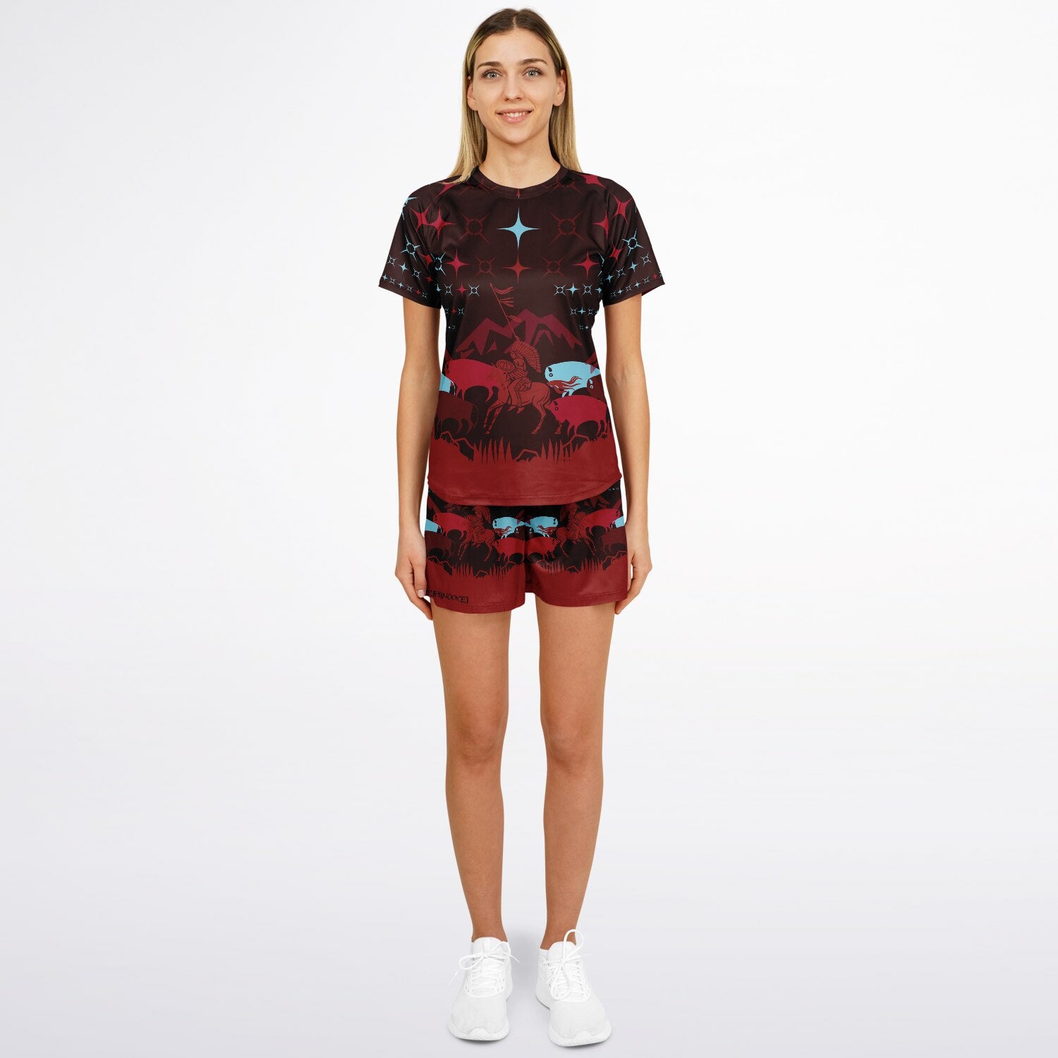 $NiieihiiNookei Women's Athletic Set - AOP