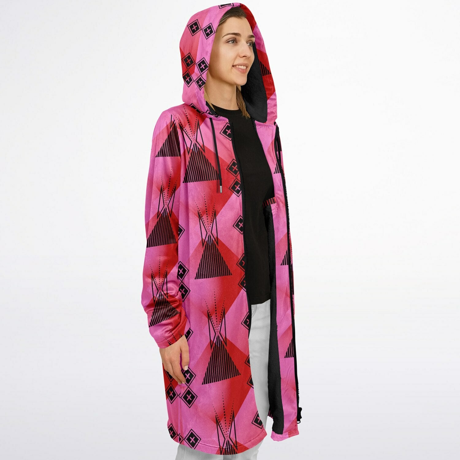 $NiieihiiNookei Zipper Cloak - AOP