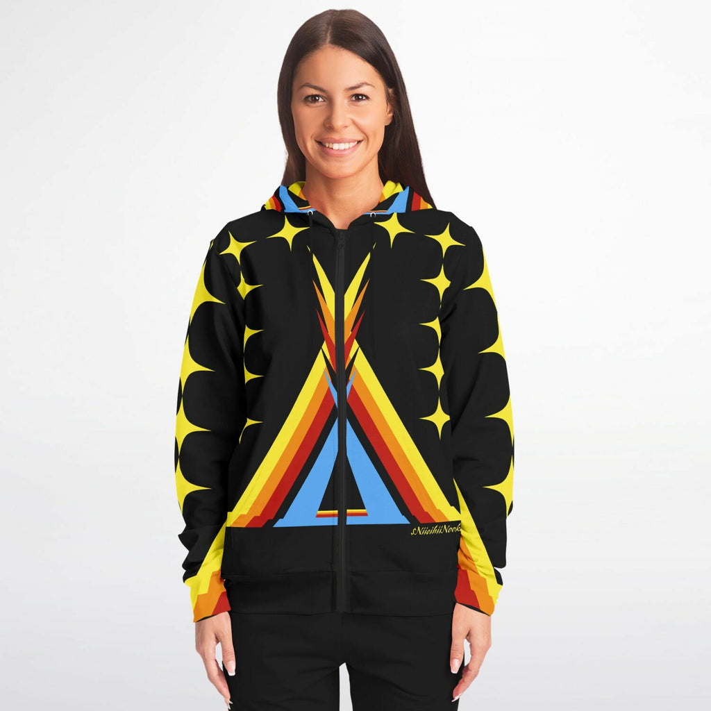 $NiieihiiNookei Zip-Up Hoodie - AOP