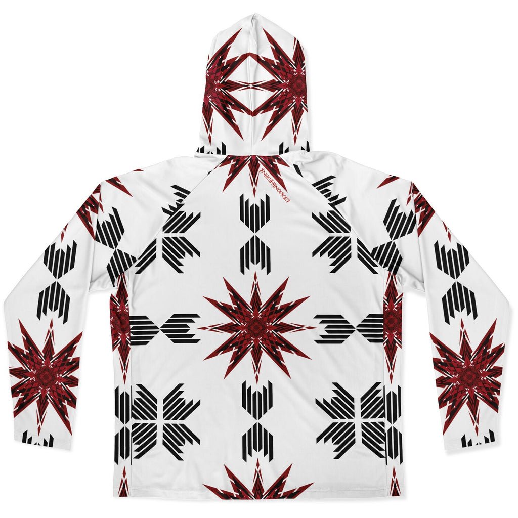 Men's Long Sleeve Hooded Performance Shirt - AOP