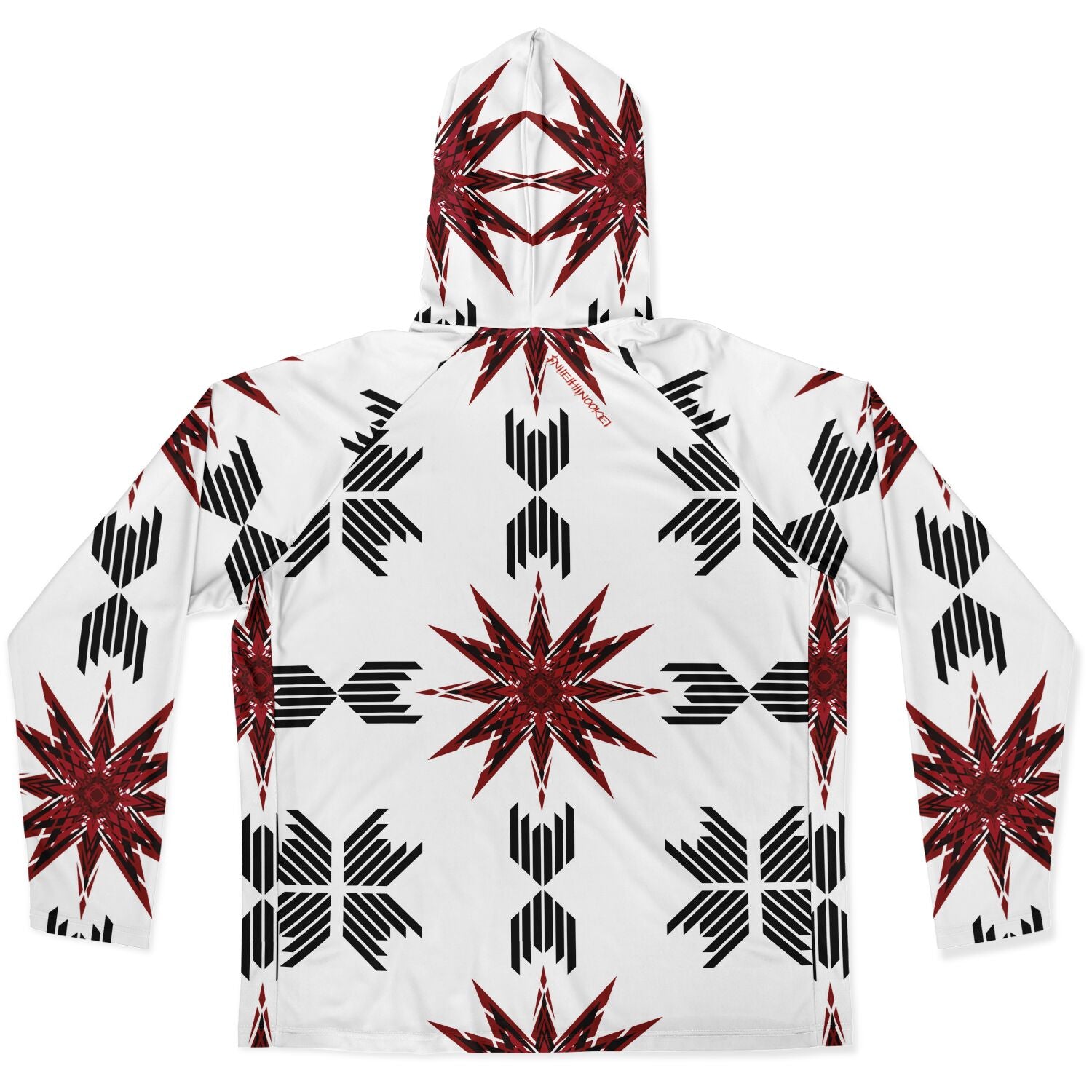 Men's Long Sleeve Hooded Performance Shirt - AOP