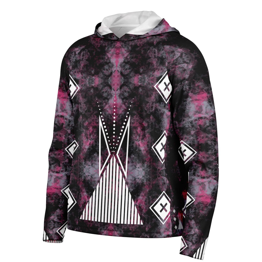 $NiieihiiNookei Long Sleeve Hooded Performance- AOP