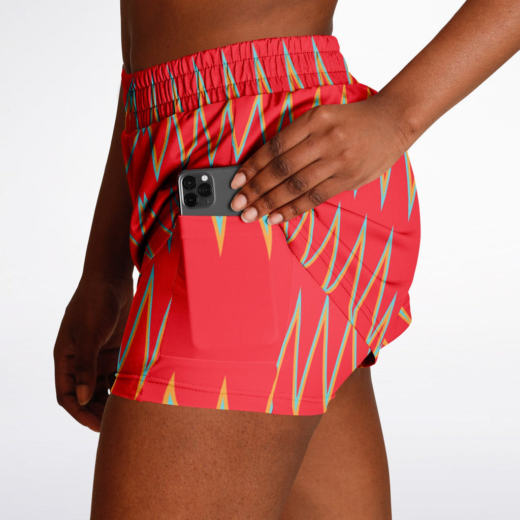$NiieihiiNookei Women's 2-in-1 Shorts - AOP