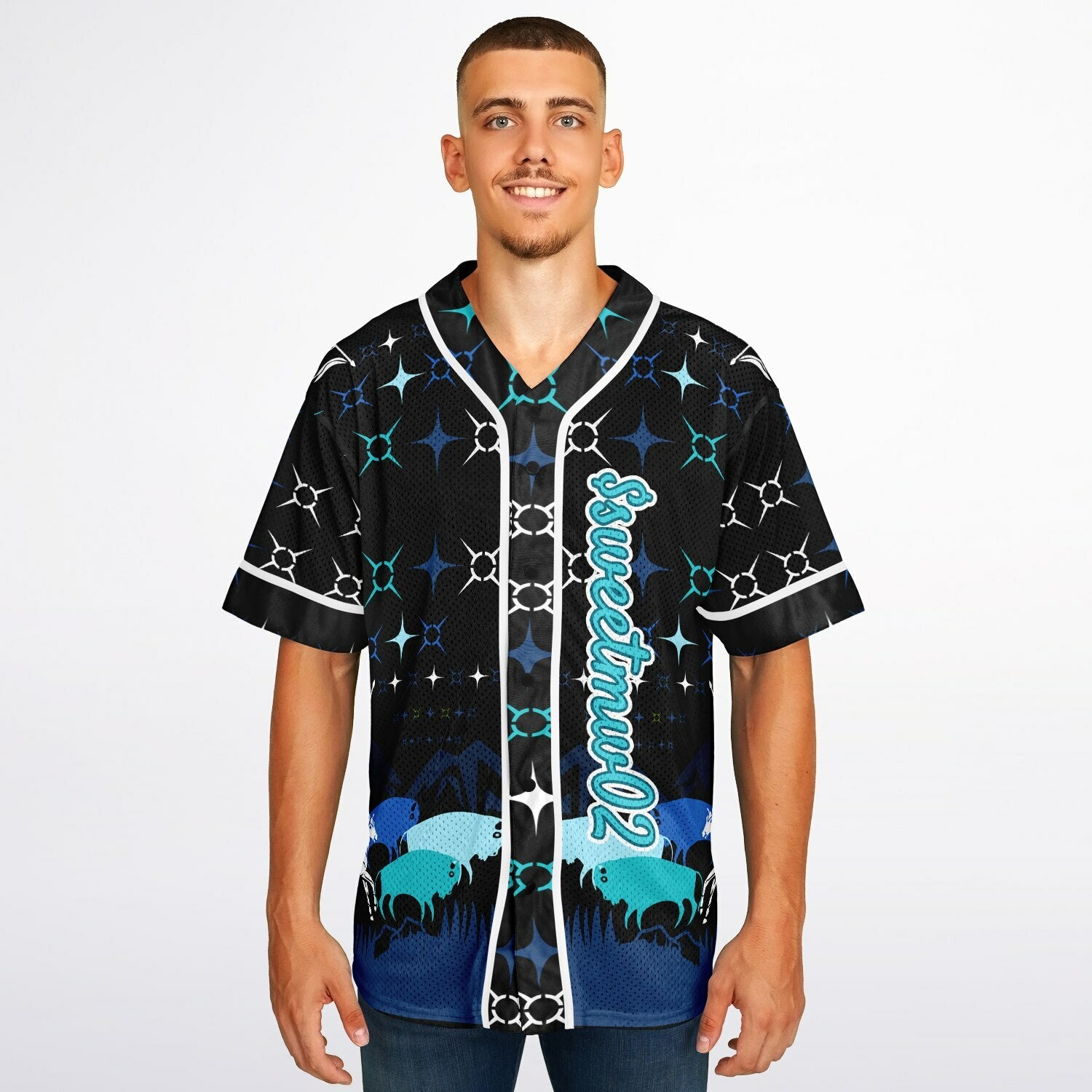 #02 Dorianna Premium Baseball Jersey - AOP