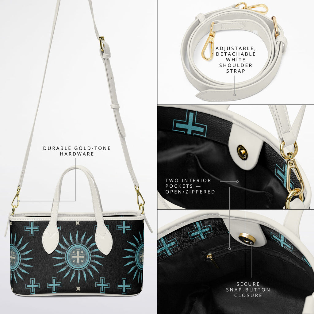 $NiieihiiNookei Leather Tote Bag - AOP
