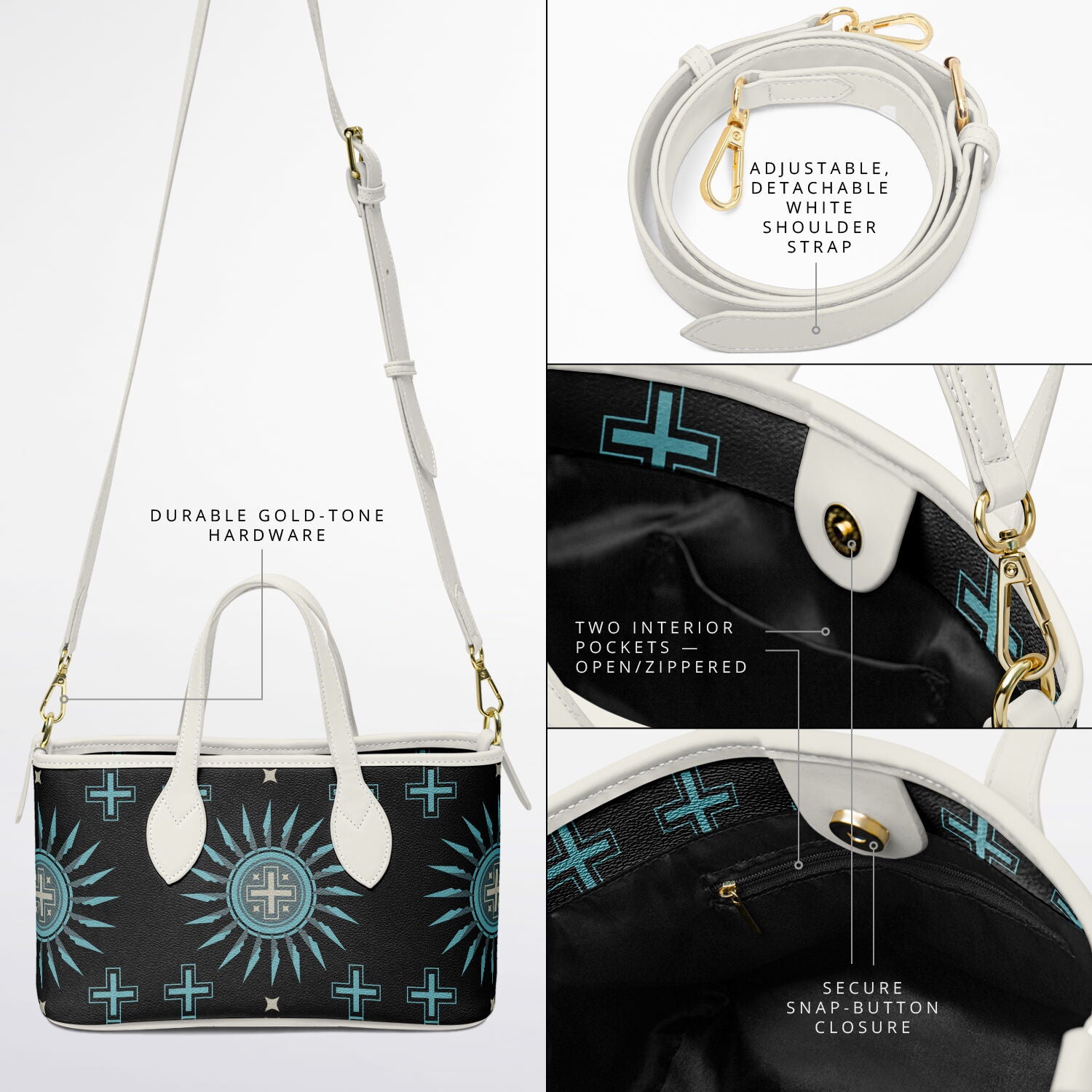 $NiieihiiNookei Leather Tote Bag - AOP