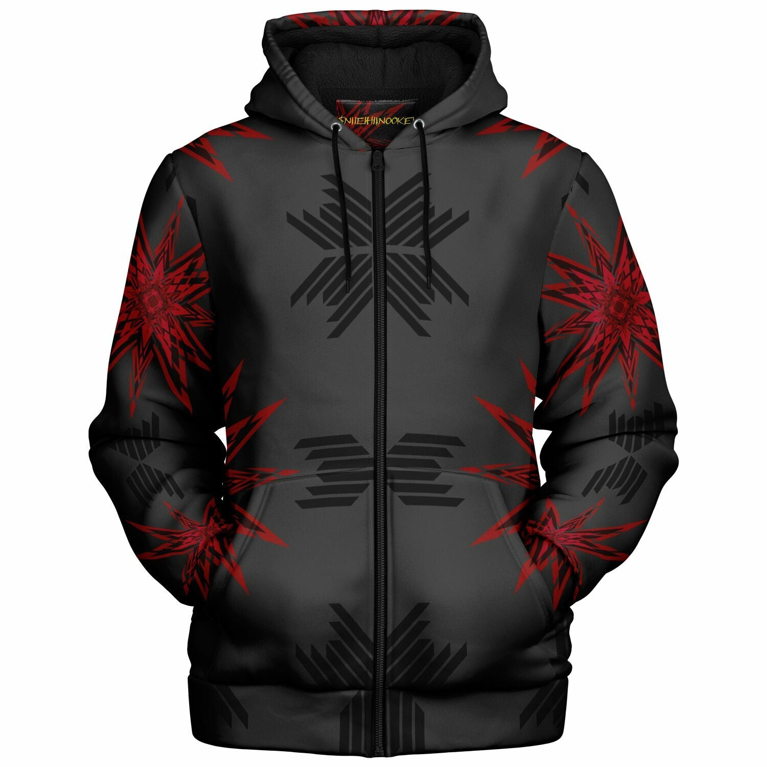 $NiieihiiNookei Microfleece Ziphoodie - AOP