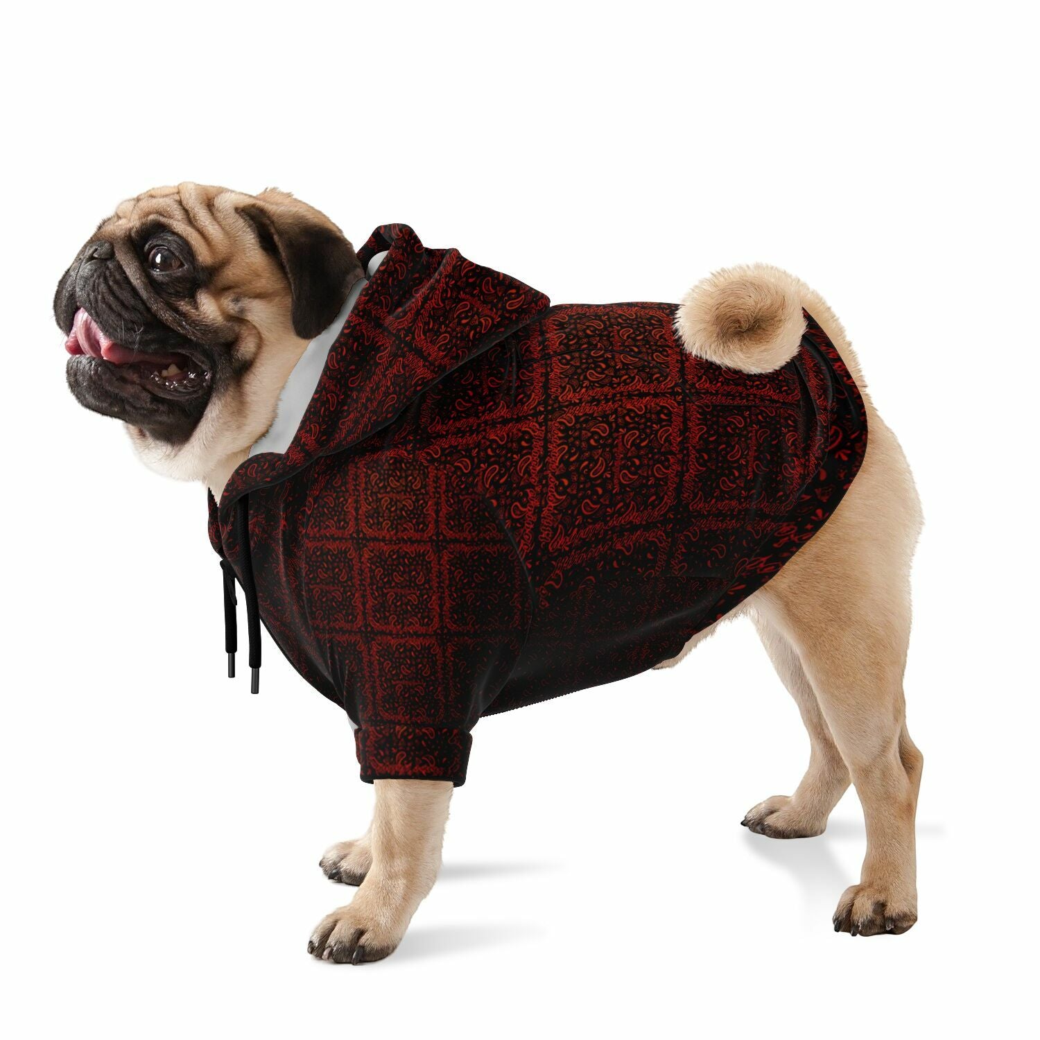 $NiieihiiNookei Athletic Dog Zip-Up Hoodie - AOP