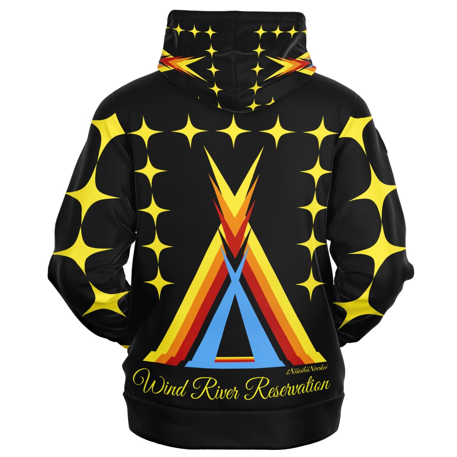 Wind River Reservation Design by $NiieihiiNookei Zip-Up Hoodie - AOP copy