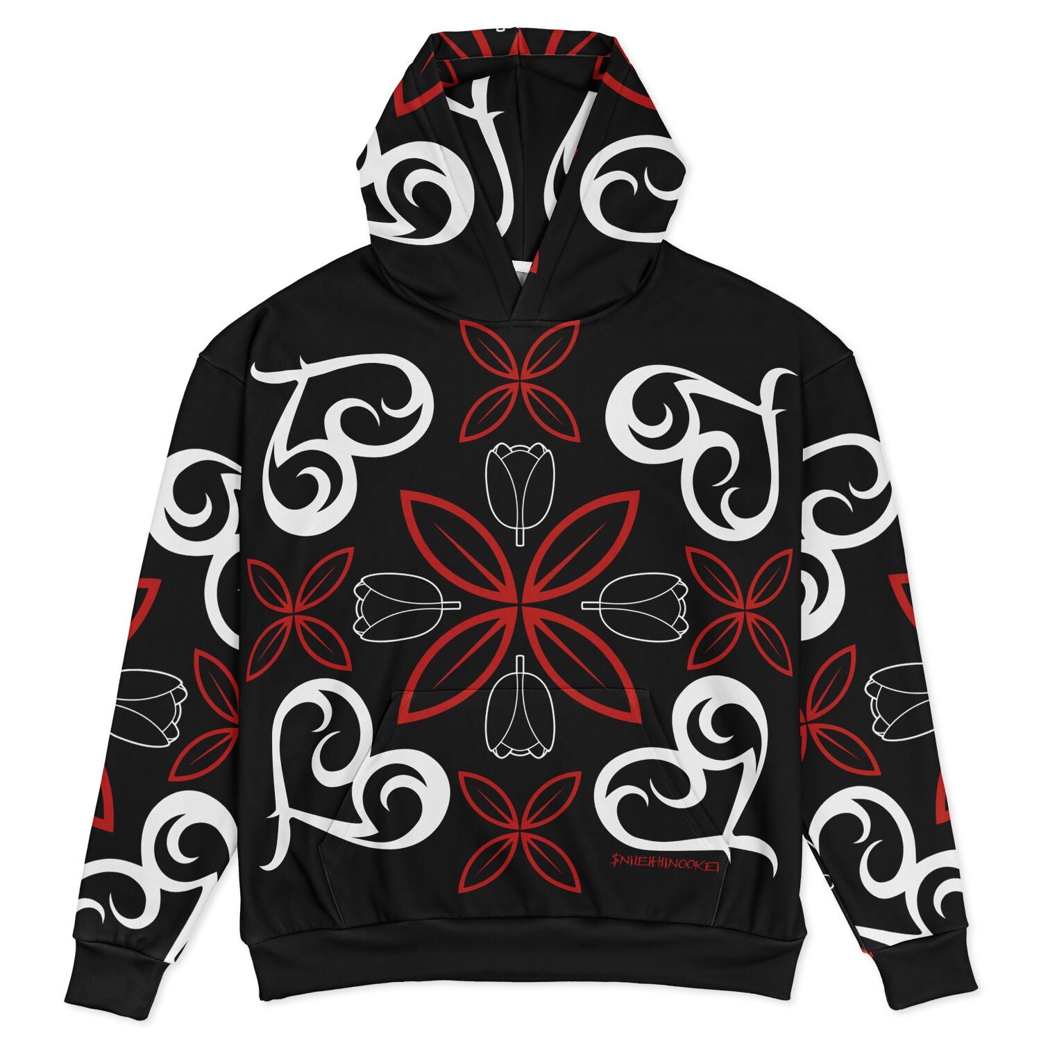 $NiieihiiNookei Heavyweight Oversized Hoodie - AOP