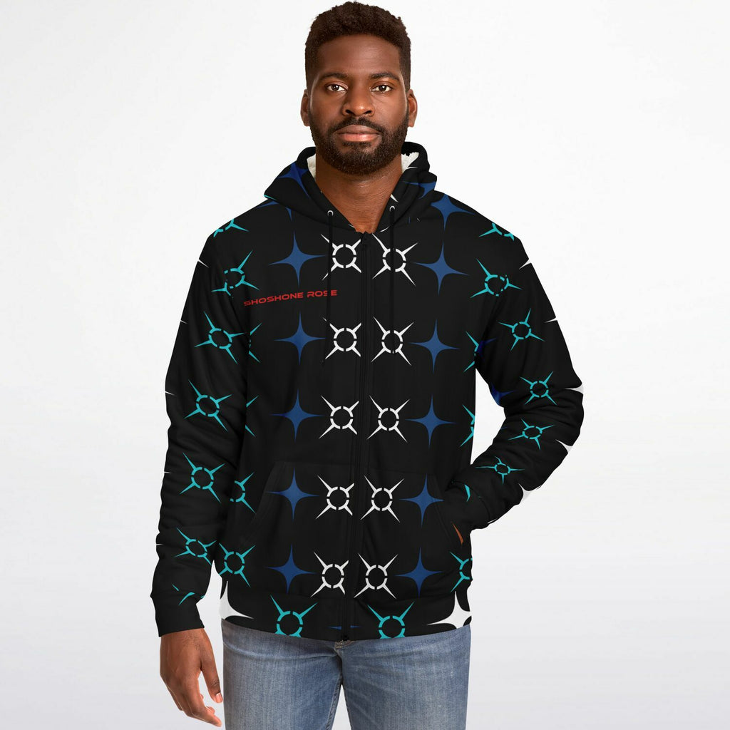 $hoshoneRose Custom Microfleece Ziphoodie - AOP