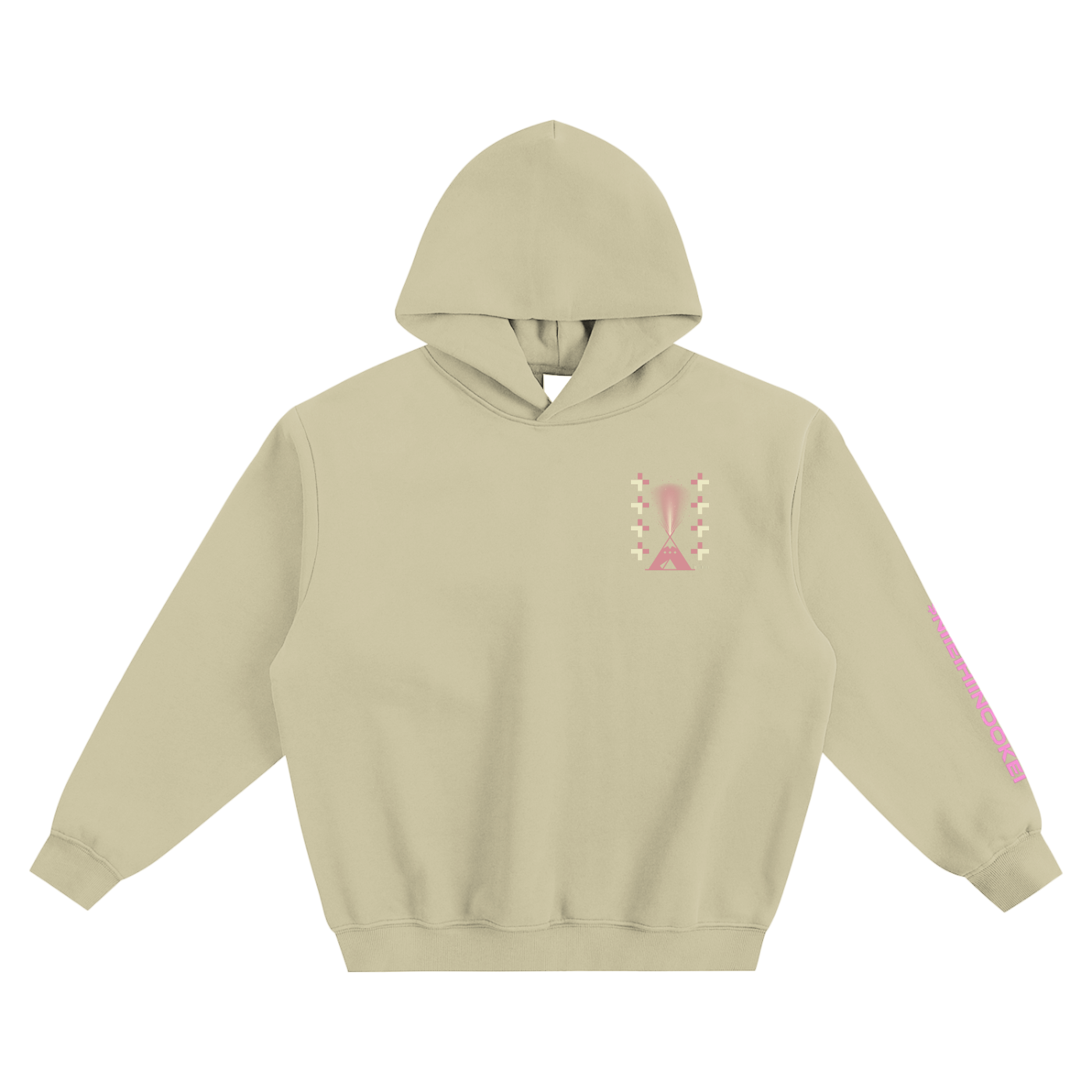 $NiieihiiNookei Fleeced Boxy Hoodie