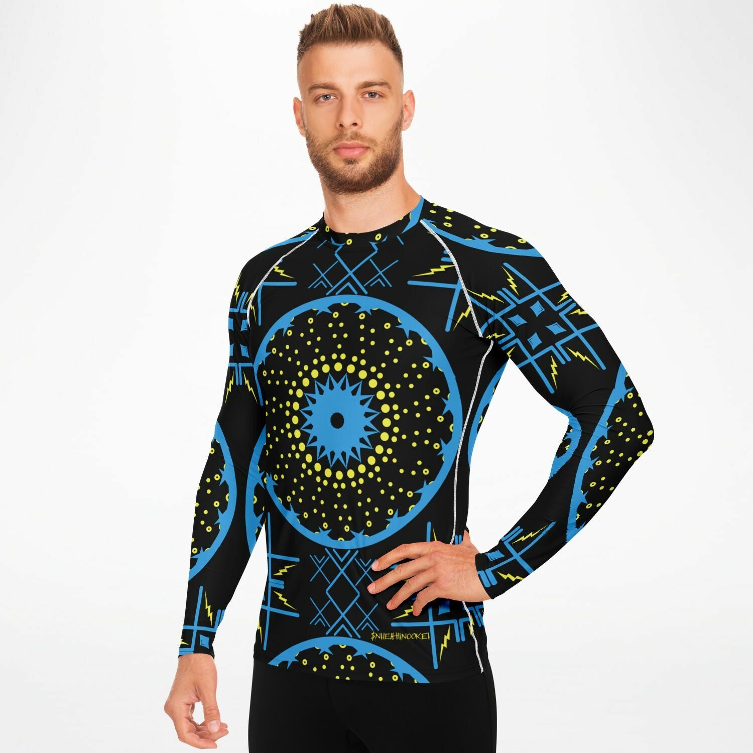 $NiieihiiNookei Men's Rashguard - AOP
