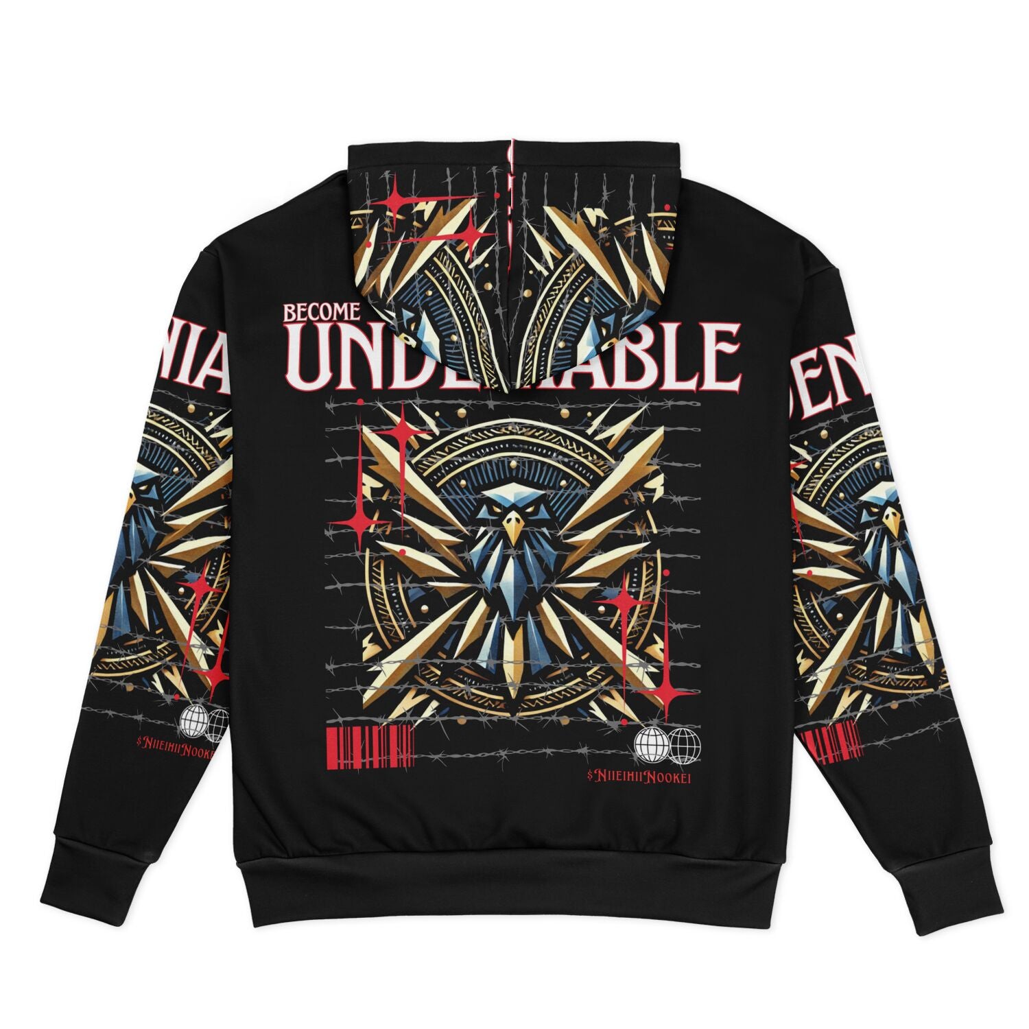 $NiieihiiNookei Heavyweight Oversized Hoodie - AOP