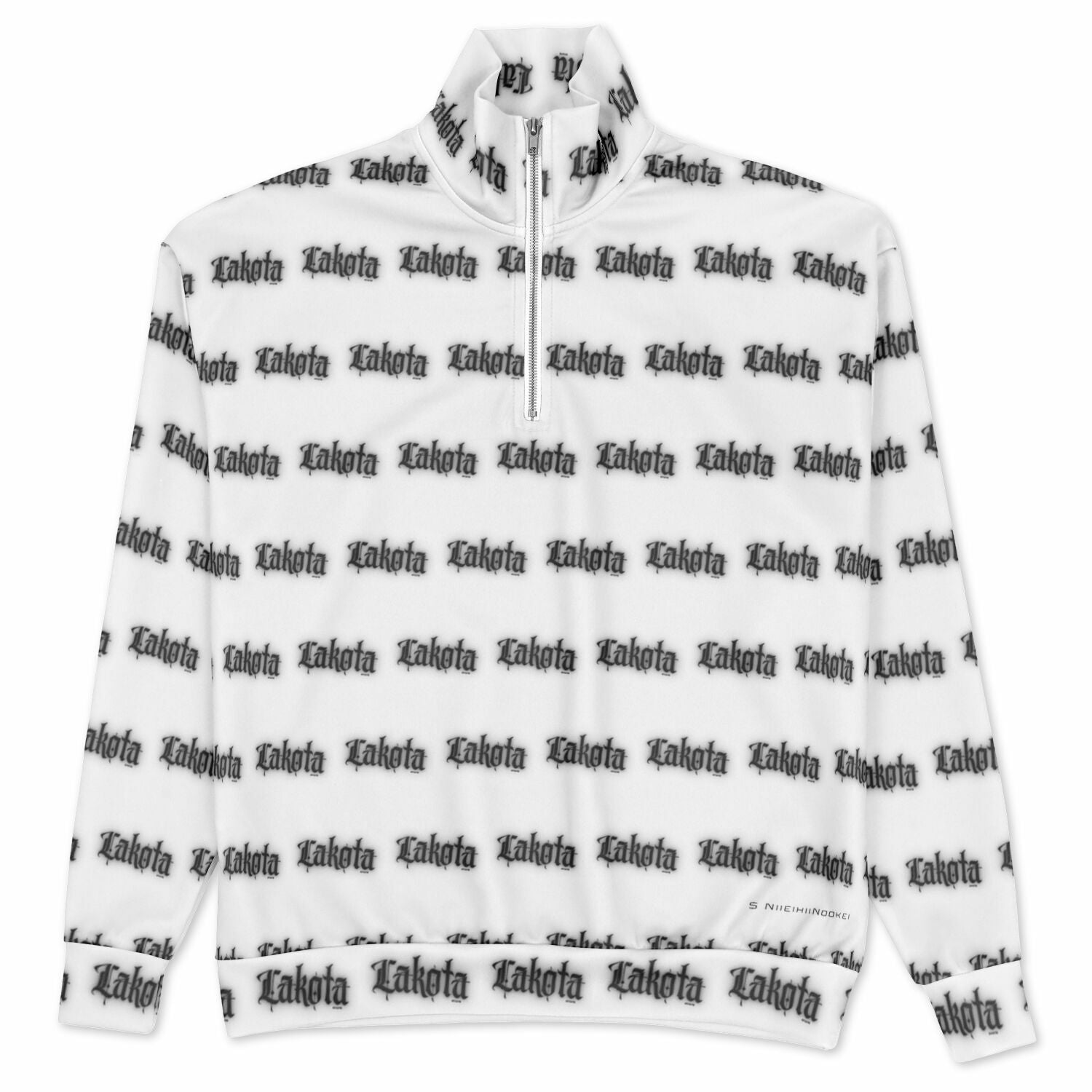 $NiieihiiNookei Heavyweight Oversized Quarter Zip Sweatshirt - AOP