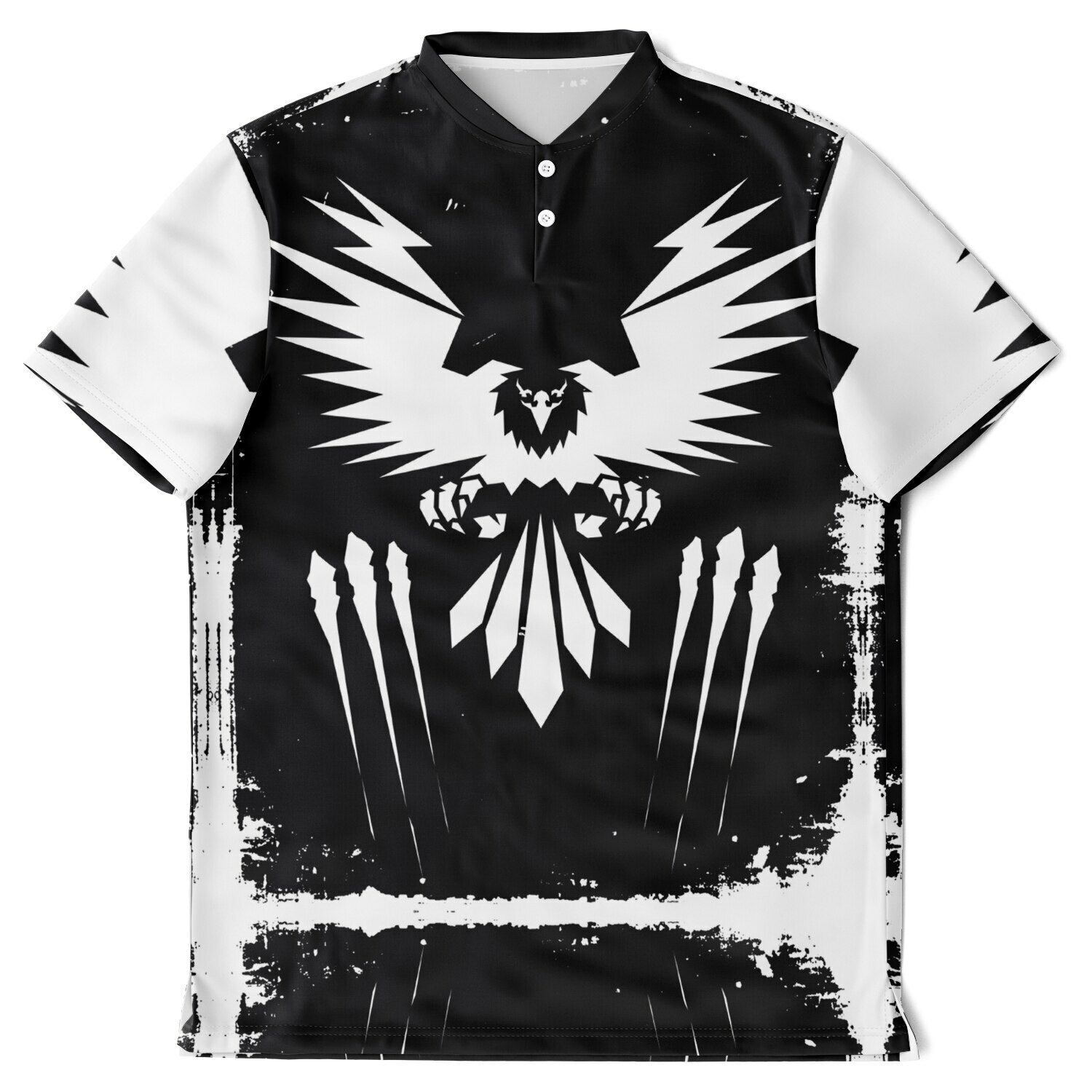 $NiieihiiNookei Blade Collar Polo Shirt - AOP