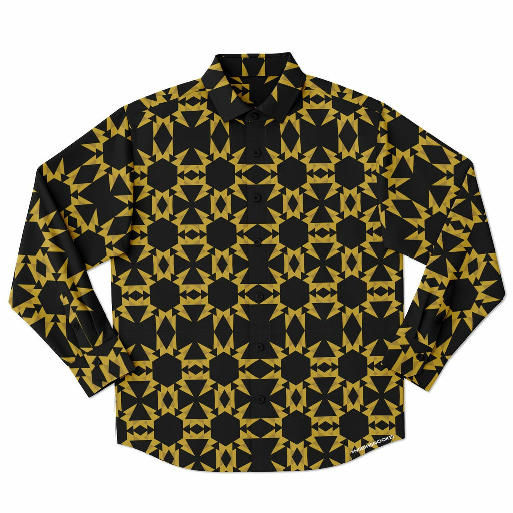 $NiieihiiNookei Long Sleeve Button Down Shirt - AOP