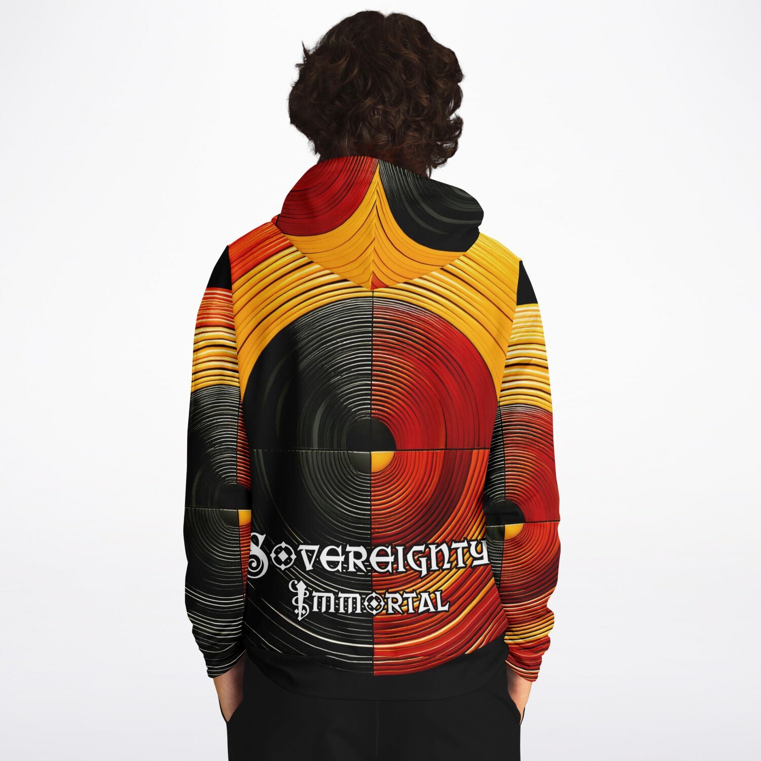 Sovereignty Immortal by $NiieihiiNookei Athletic Hoodie - AOP