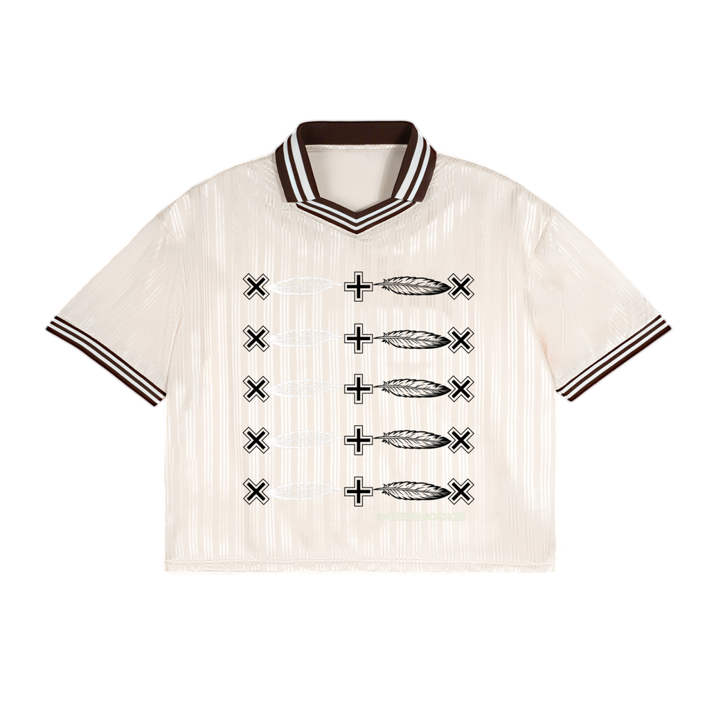 Contrast Stripes Polo Collar T-Shirt
