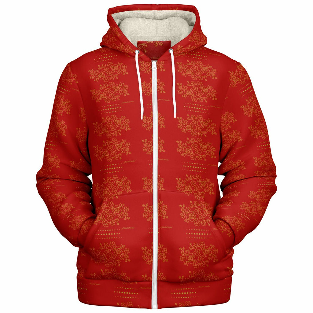 Microfleece Zip hoodie design by$NiieihiiNookei - AOP