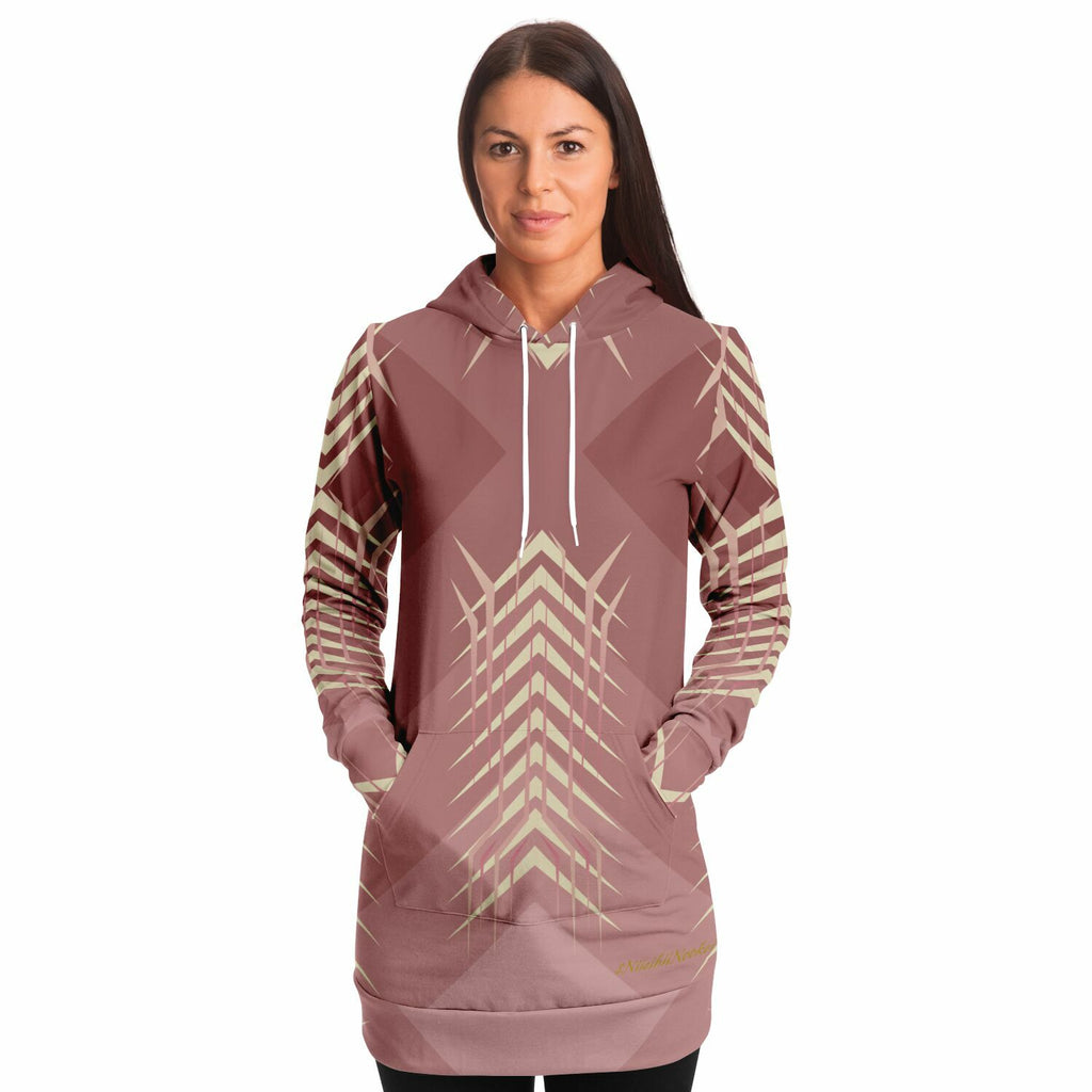 $NiieihiiNookei Fashion Longline Hoodie - AOP
