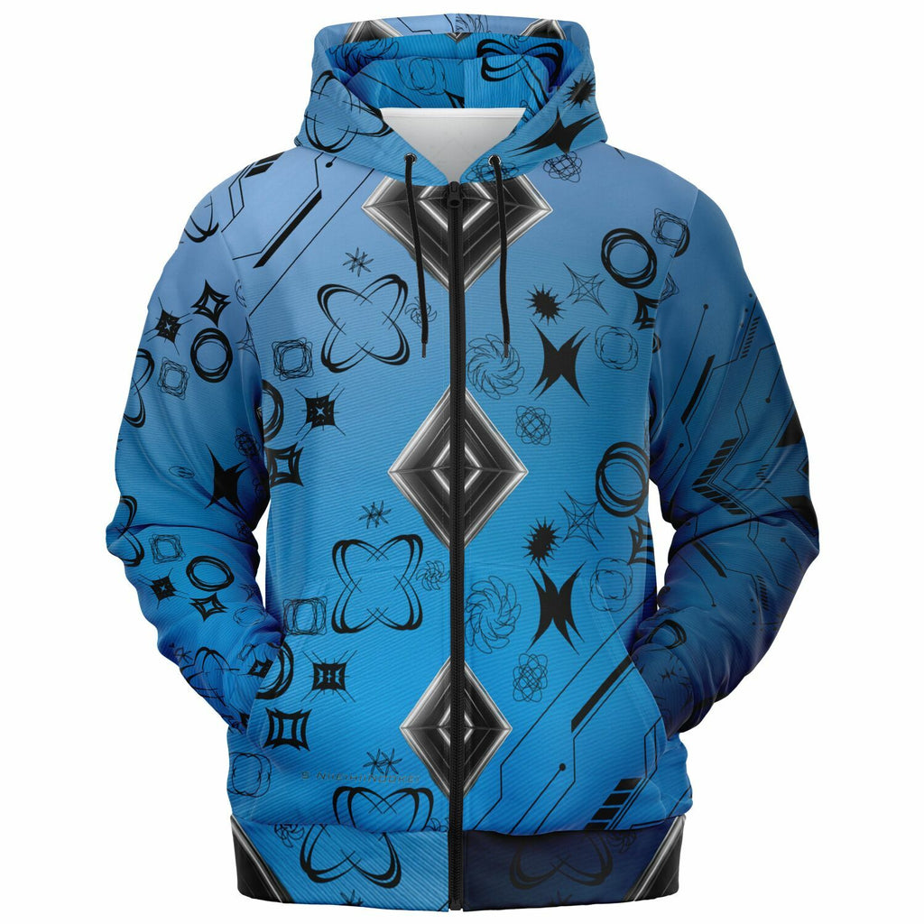 $NiieihiiNookei Athletic Zip-Up Hoodie - AOP
