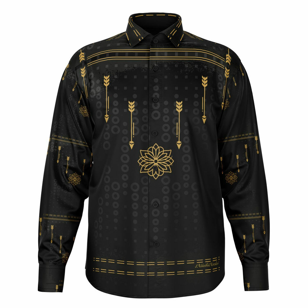 $NiieihiiNookei Long Sleeve Button Down Shirt - AOP