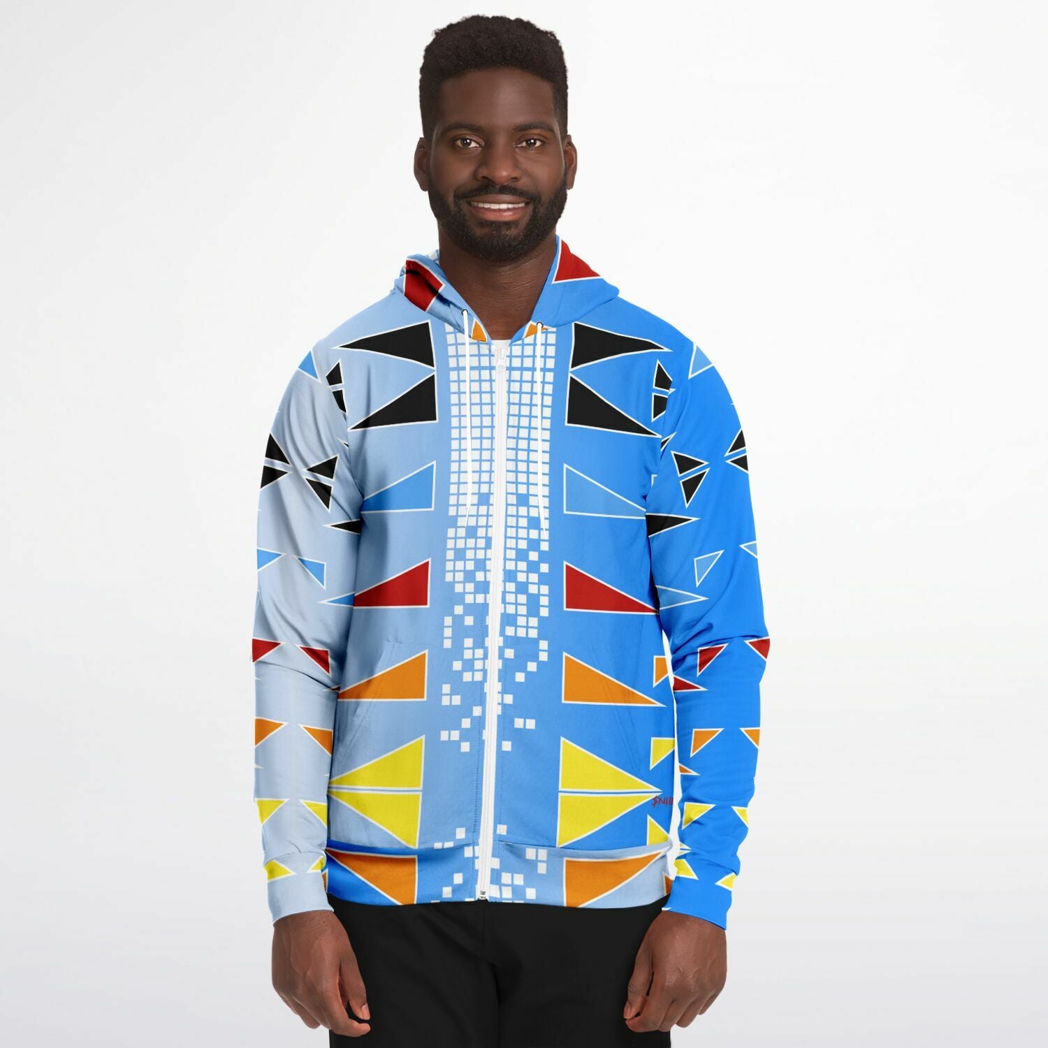 $NiieihiiNookei Fashion Zip-Up Hoodie - AOP