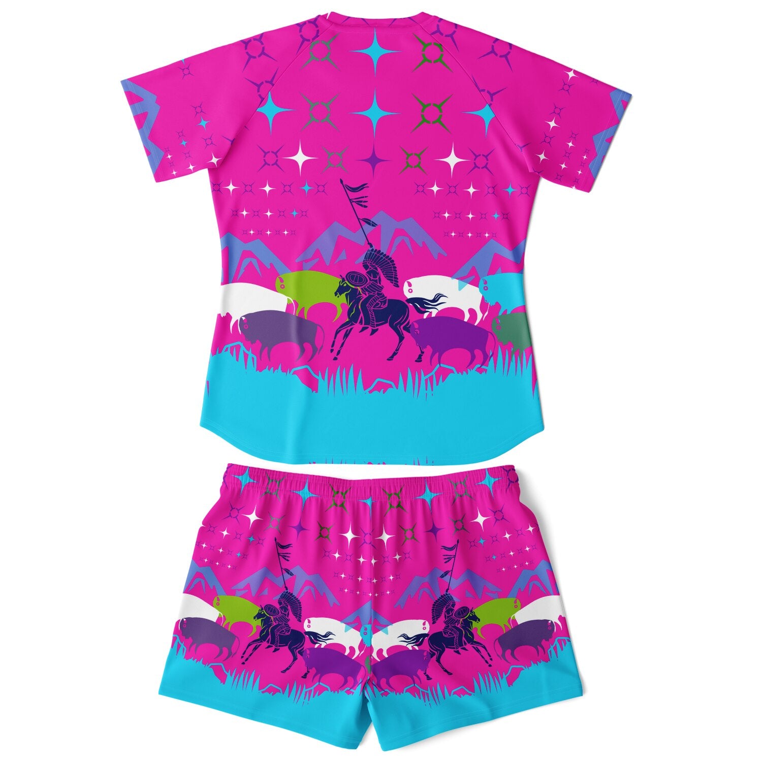 $NiieihiiNookei Women's Athletic Set - AOP