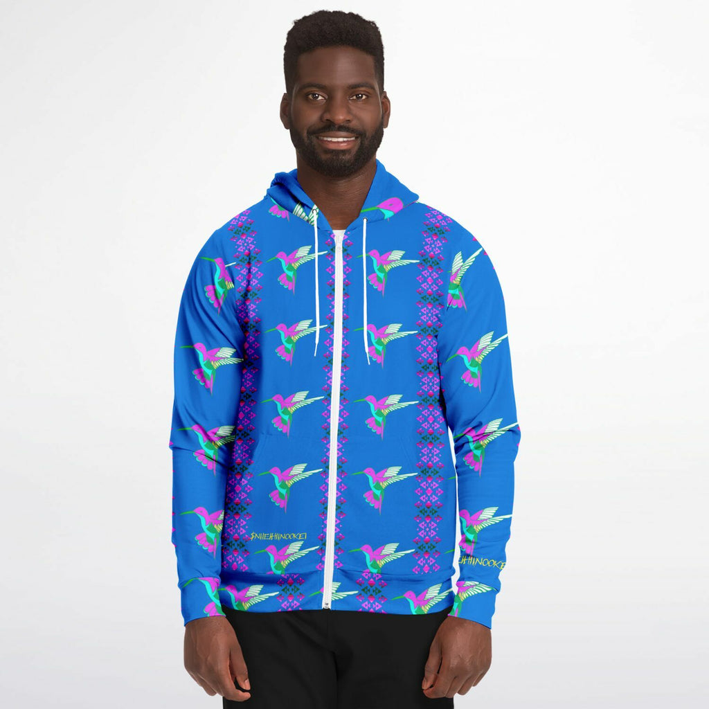$NiieihiiNookei Athletic Zip-Up Hoodie - AOP