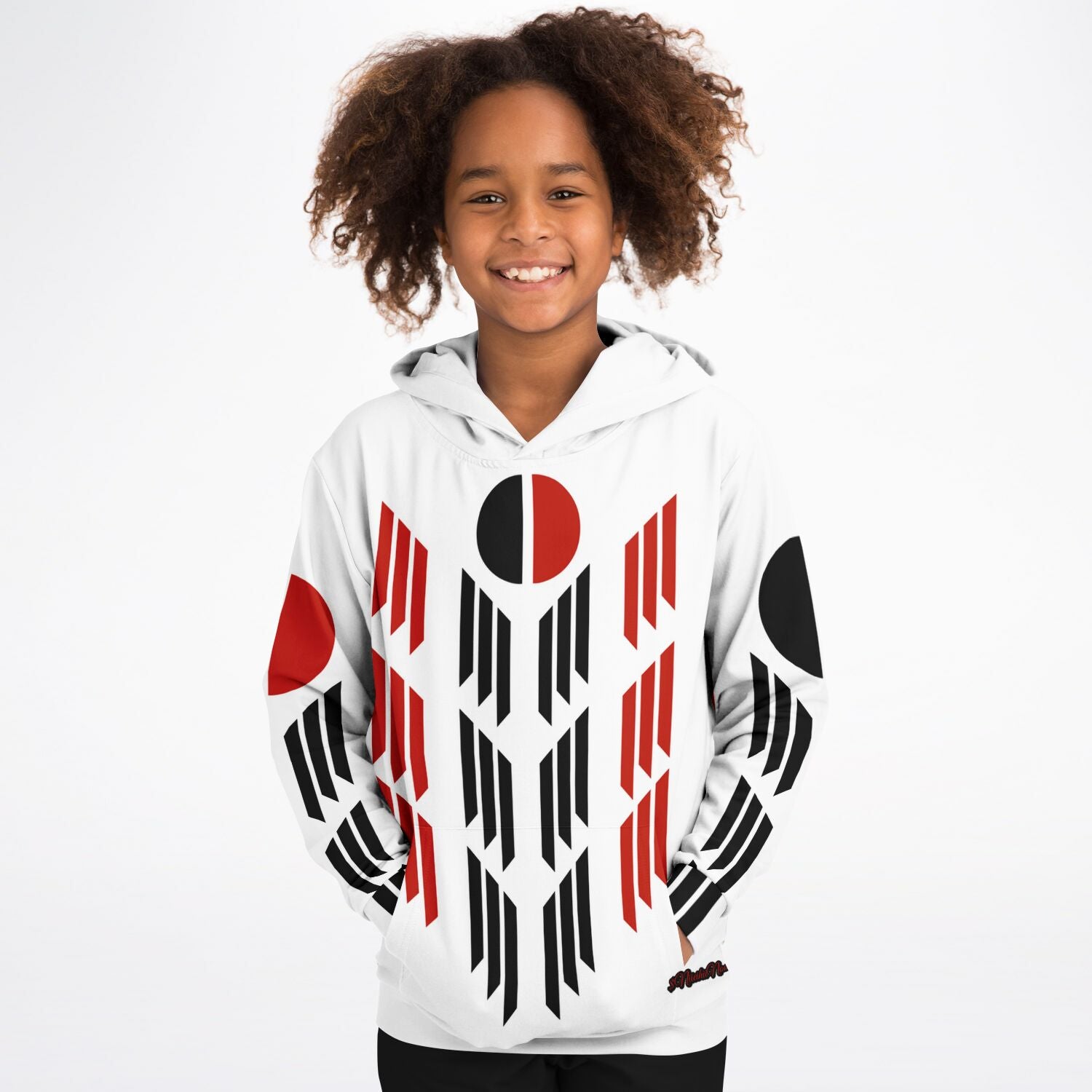 Arapaho Flag Athletic Kids Hoodie - AOP