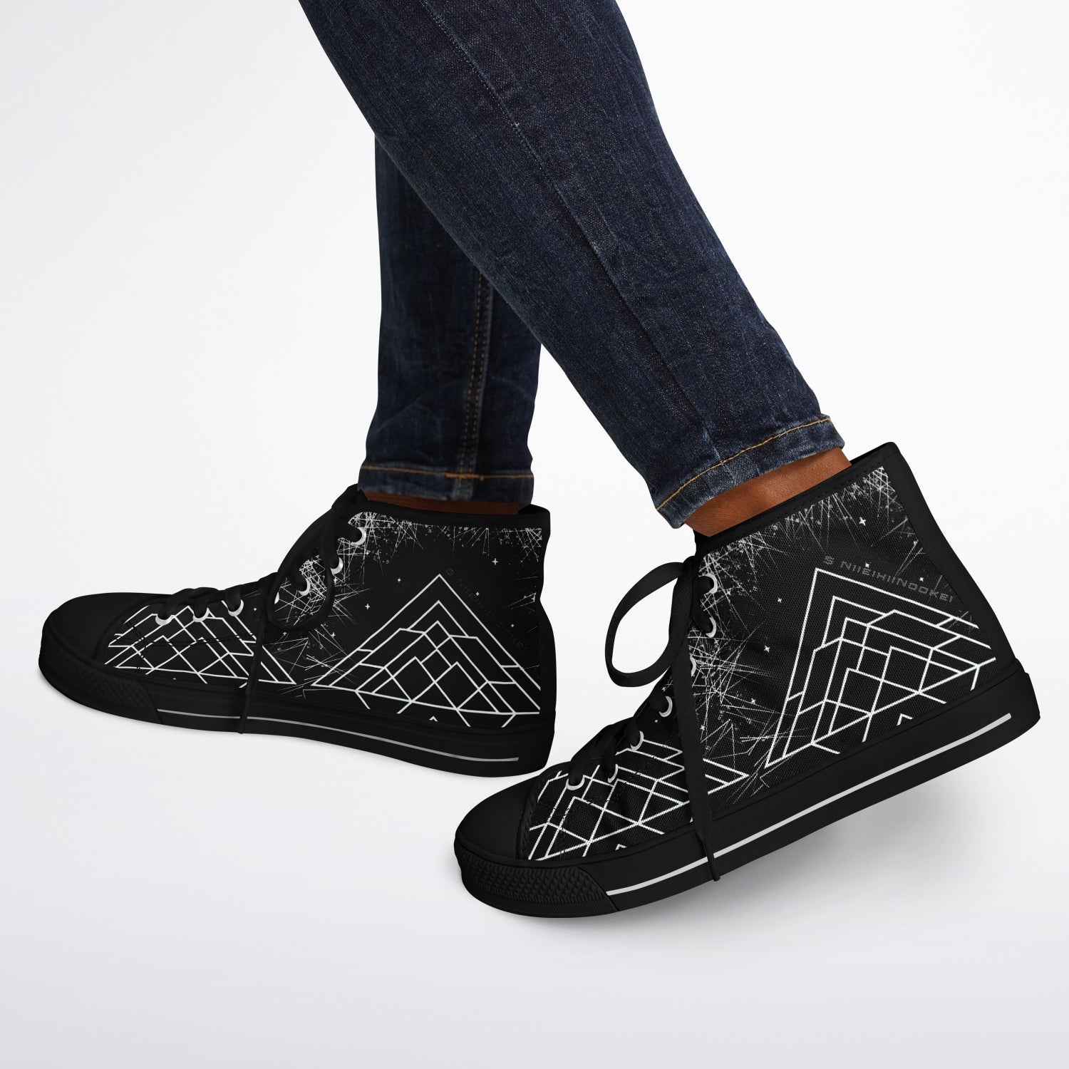 $NiieihiiNookei Urban Peak High Top Shoes - AOP