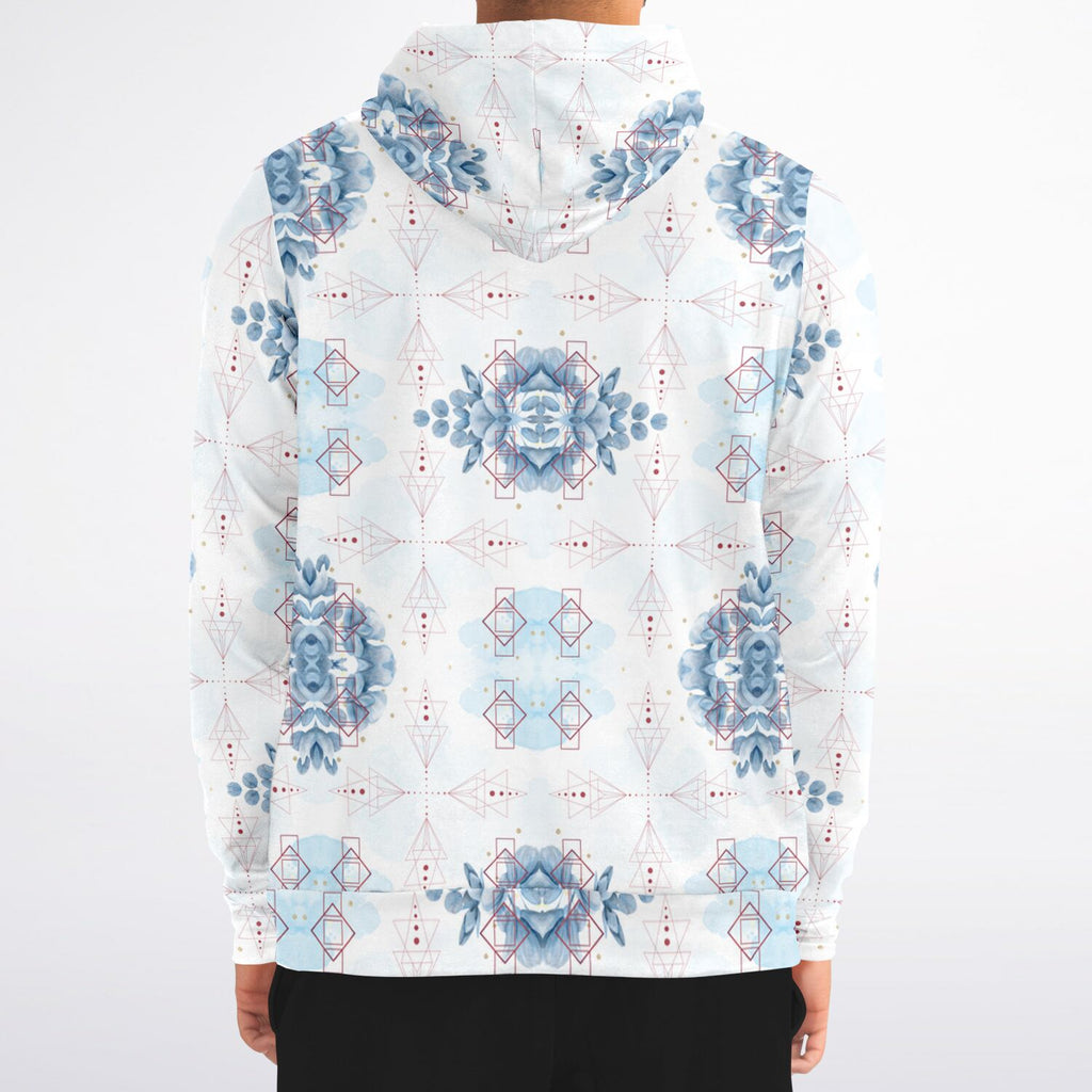 Athletic Zip-Up Hoodie - AOP
