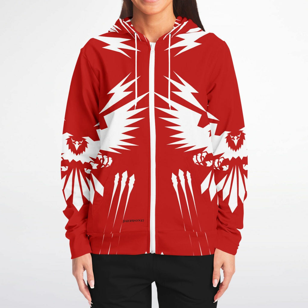 $NiieihiiNookei Athletic Zip-Up Hoodie - AOP