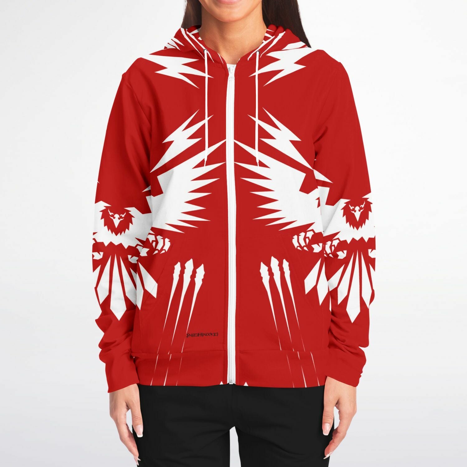 $NiieihiiNookei Athletic Zip-Up Hoodie - AOP