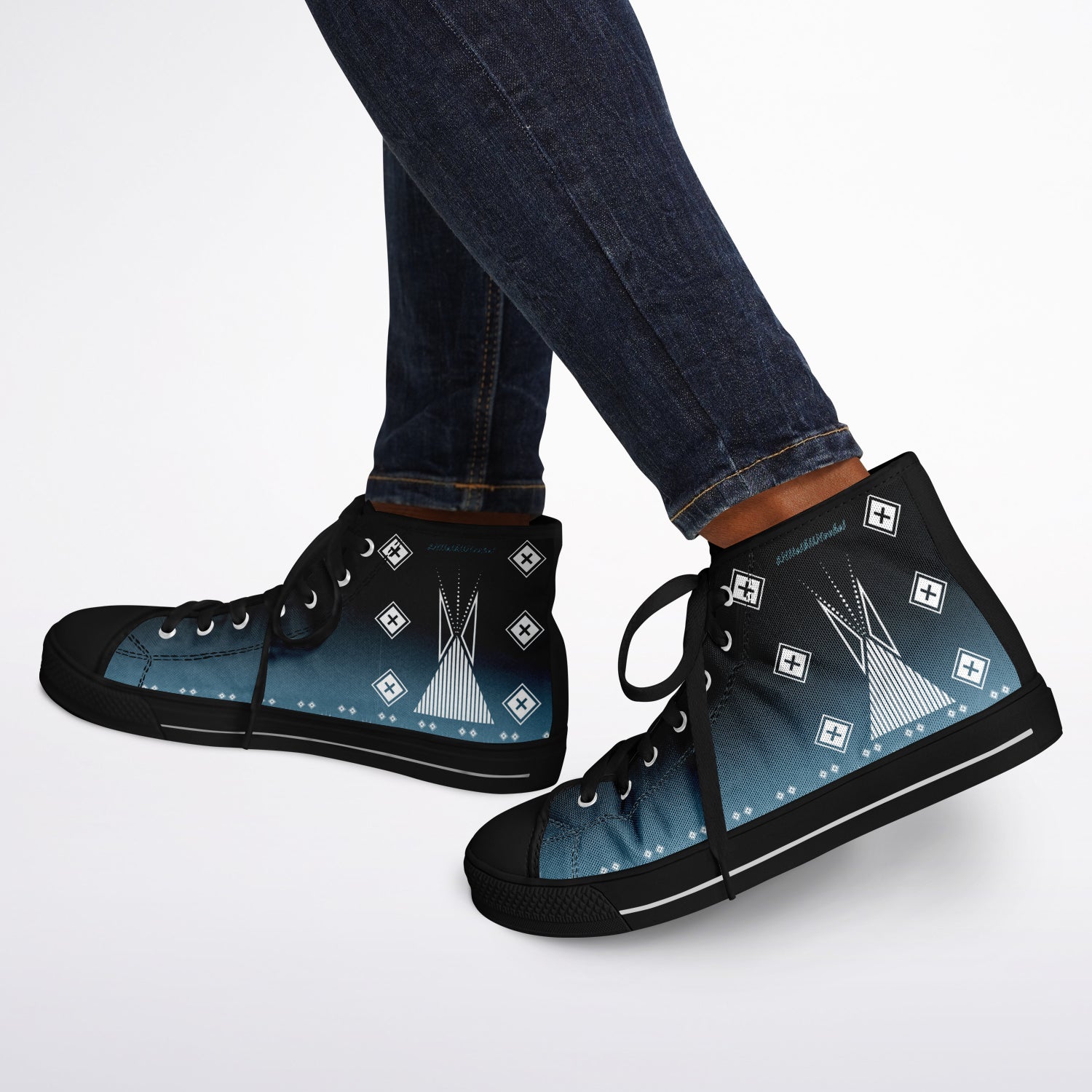 $NiieihiiNookei Urban Peak High Top Shoes - AOP