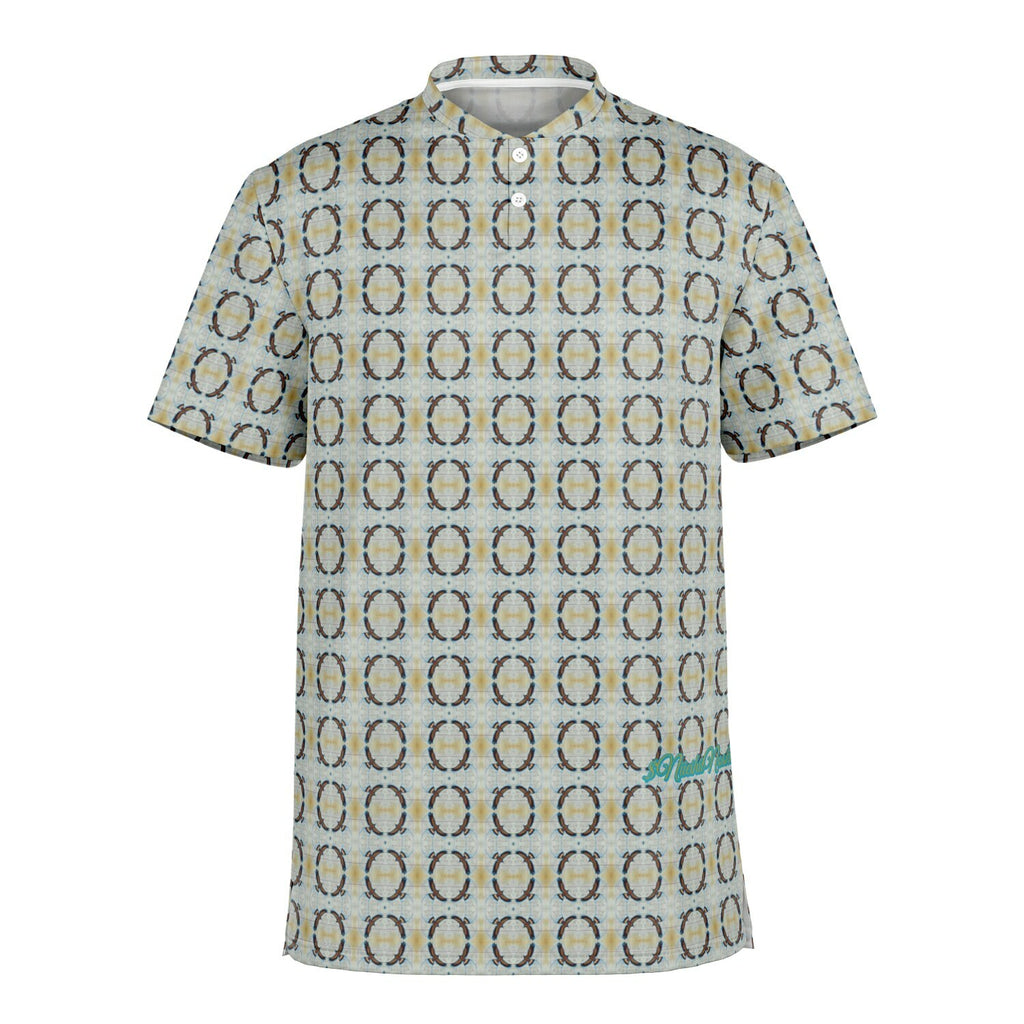 $NiieihiiNookei Blade Collar Polo Shirt - AOP
