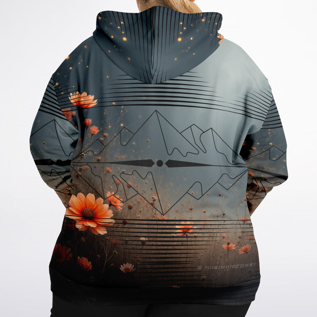 $NiieihiiNookei  Plus-size Ziphoodie - AOP