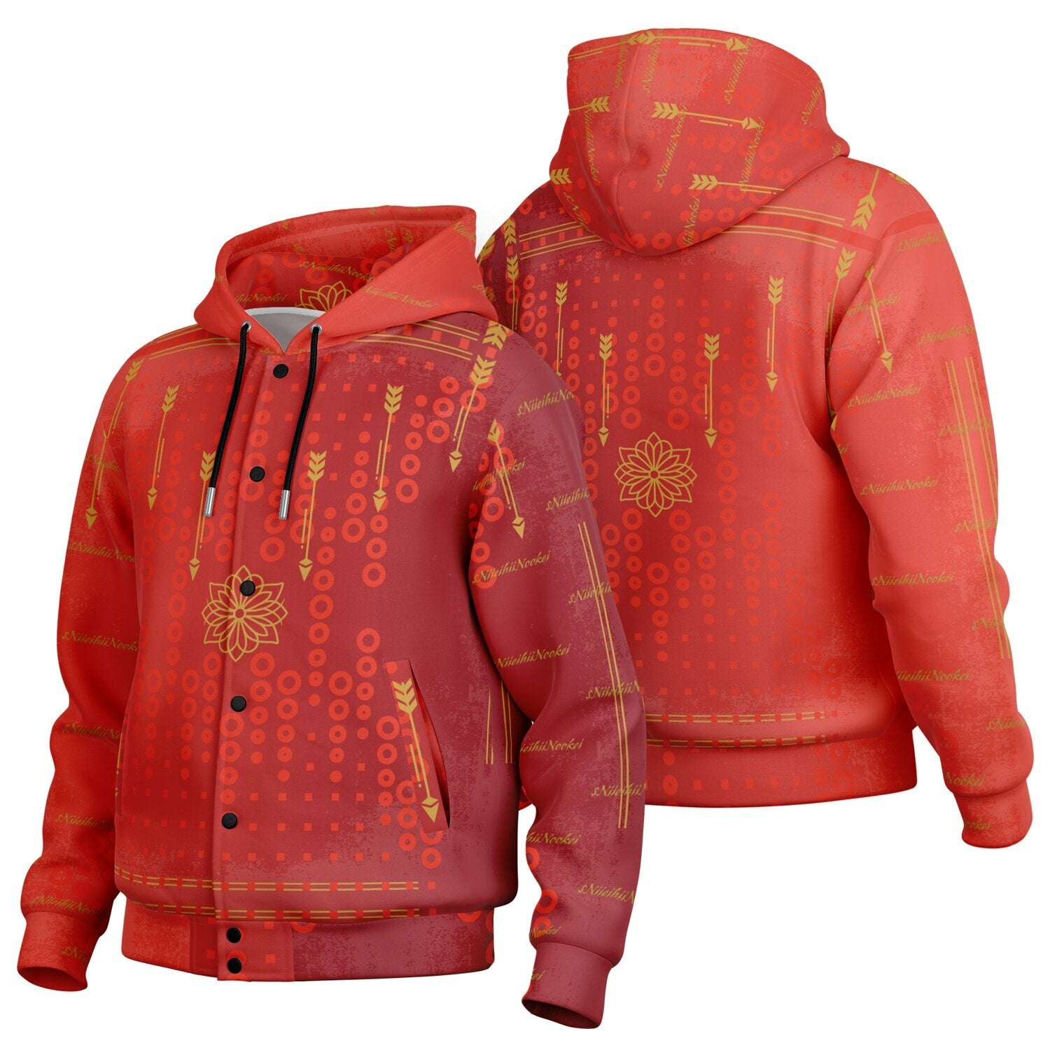 $NiieihiiNookei Hooded Jacket - AOP