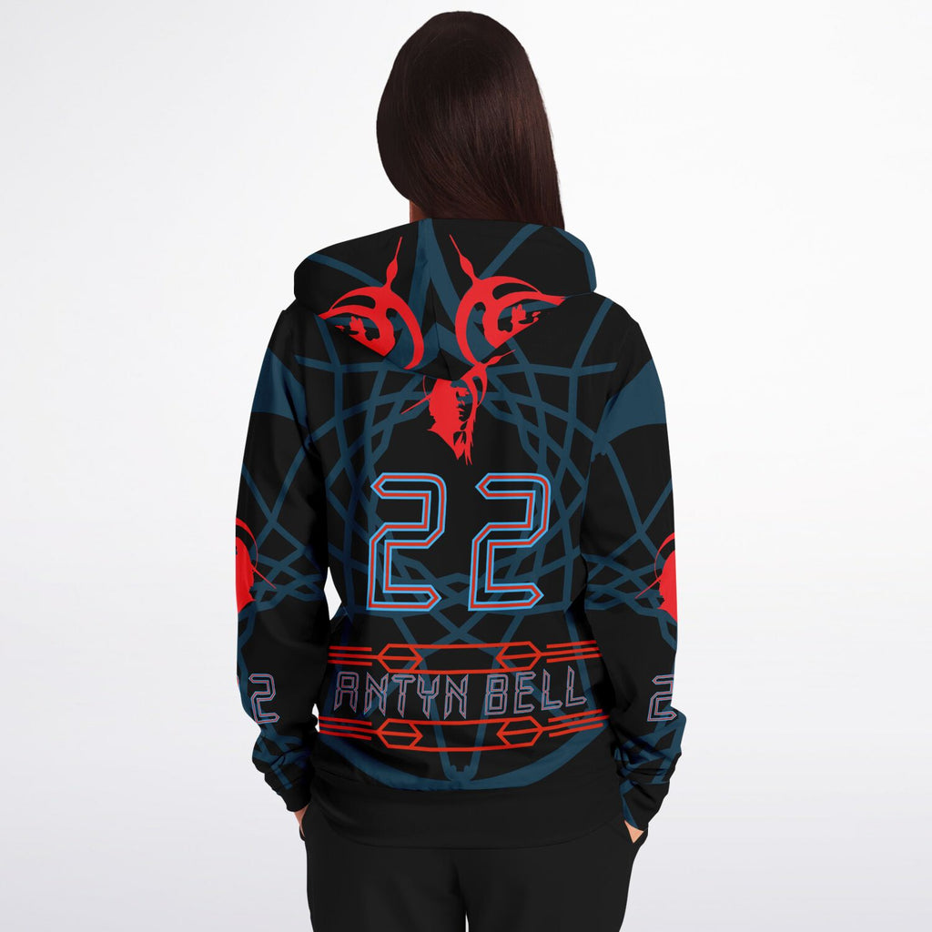 $NiieihiiNookei Athletic Zip-Up Hoodie - AOP