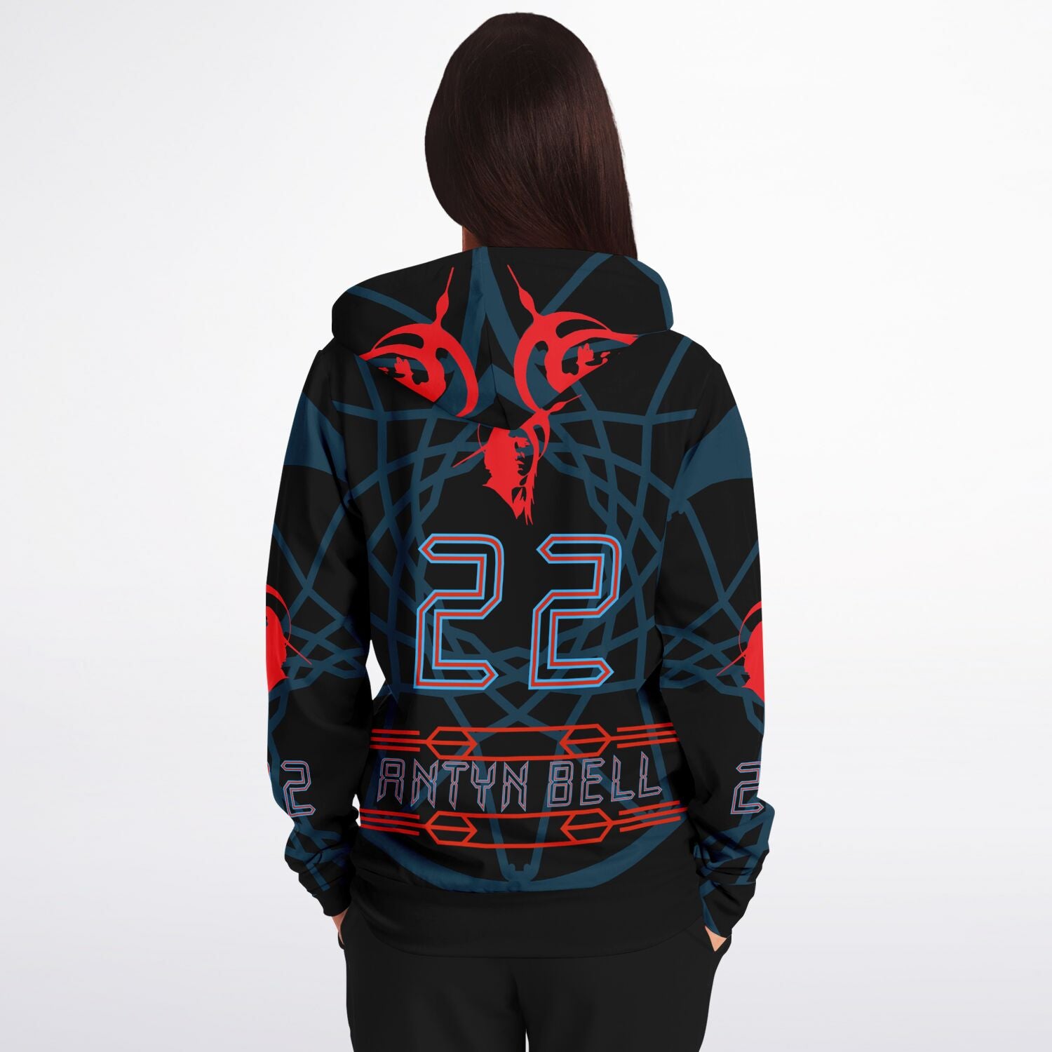 $NiieihiiNookei Athletic Zip-Up Hoodie - AOP