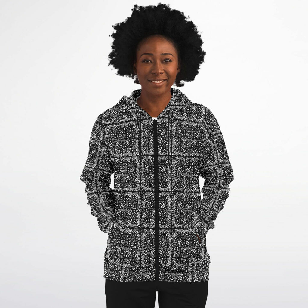 $NiieihiiNookei Athletic Zip-Up Hoodie - AOP
