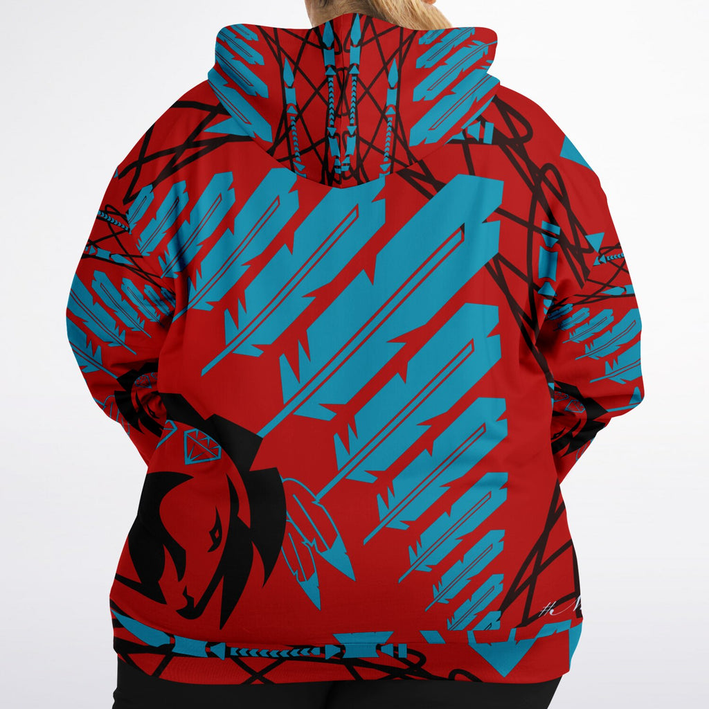 StrengthHonorCourage Plus-size Ziphoodie - AOP